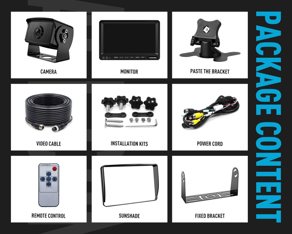 Wired Backup Camera System with 7" Monitor N128286