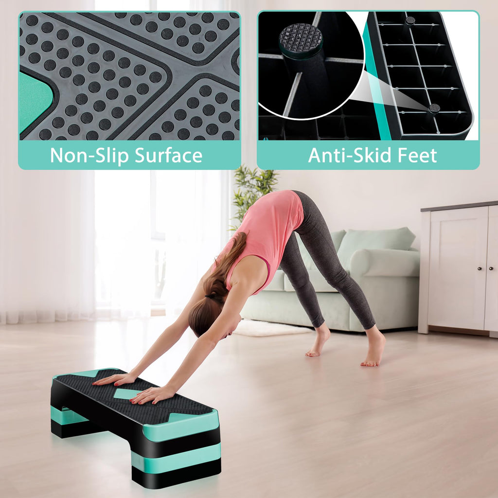 27 Inch Adjustable Aerobic Exercise Step Platform F31198