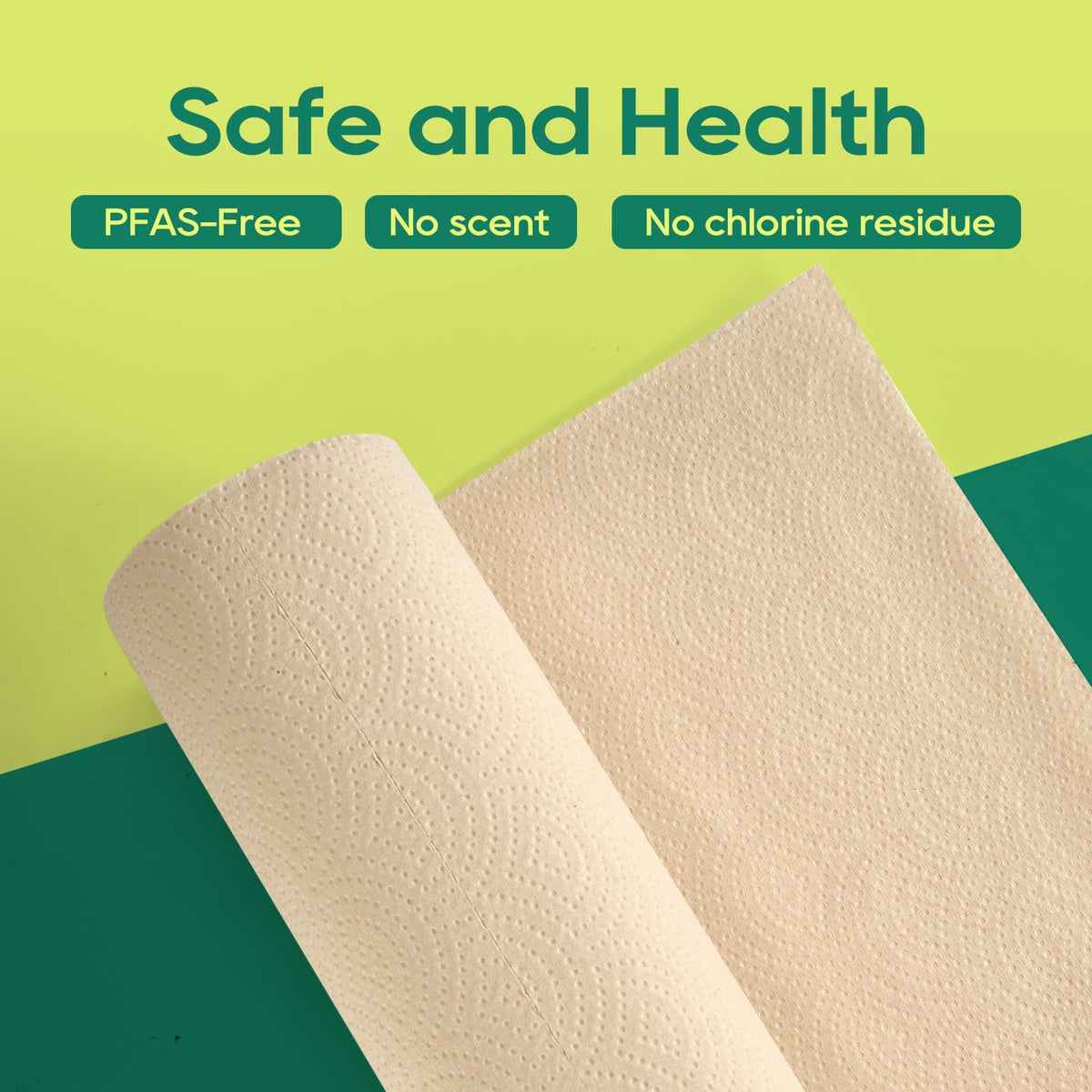 Bamboo Paper Towels, 8 Rolls, 2 Ply 120 Sheets X984