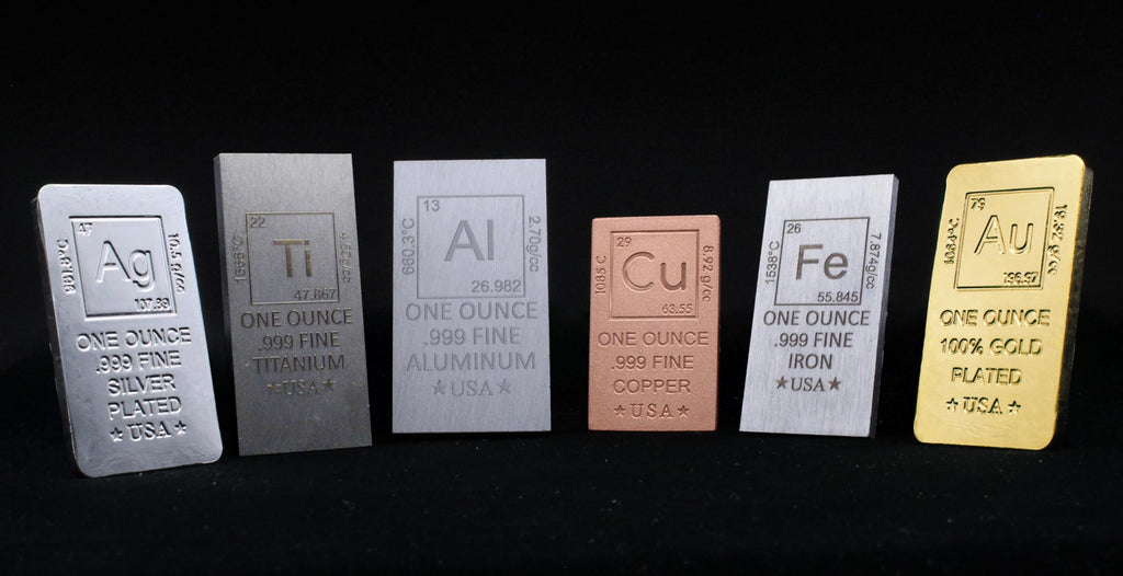 1 oz Gold Plated Bar P949