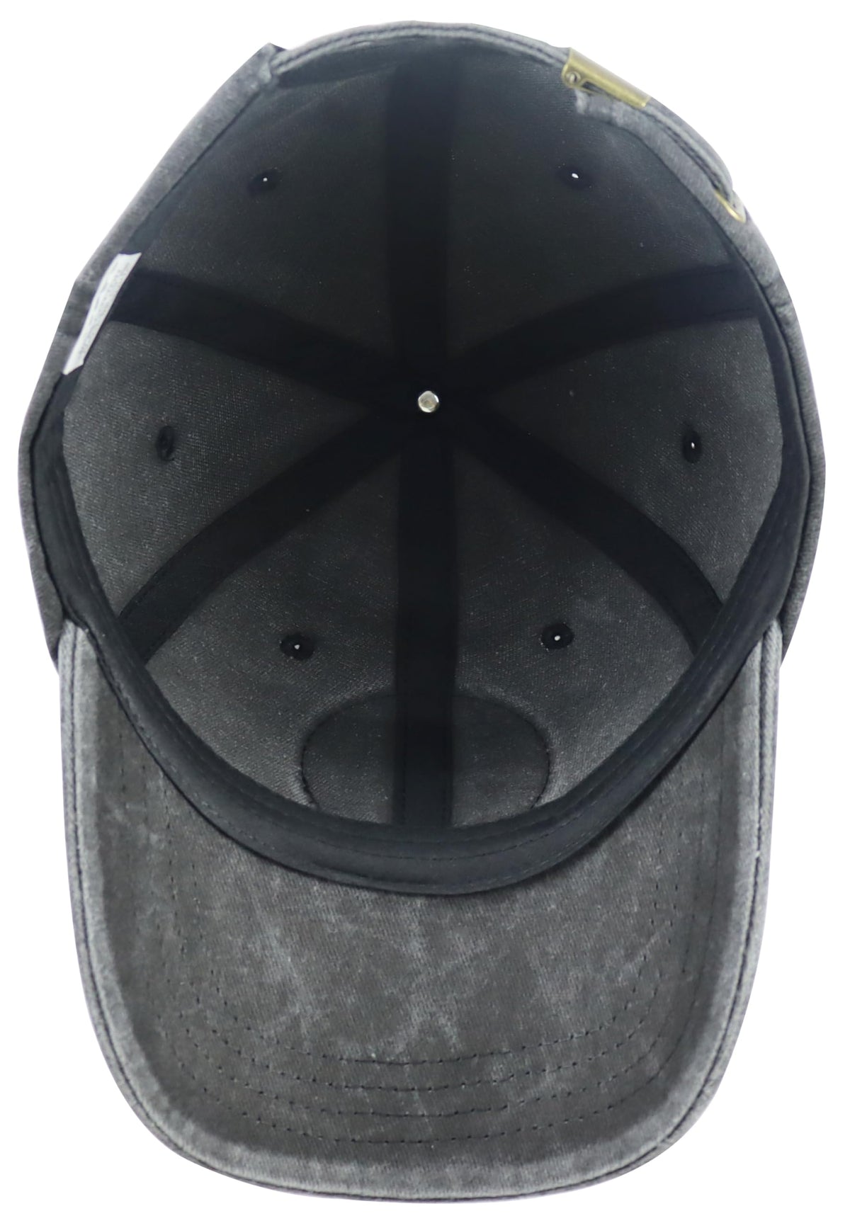 Vintage Adjustable Leather Patch Baseball Cap C37193