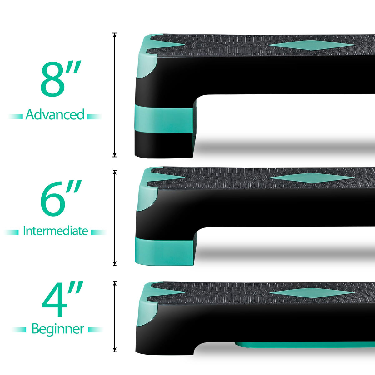 27 Inch Adjustable Aerobic Exercise Step Platform F31198