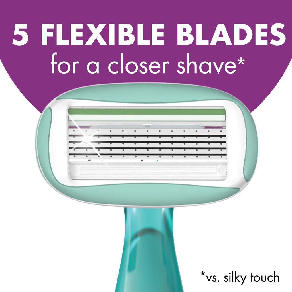 5 Blade Womens Disposable Razors, 2 Count H725836