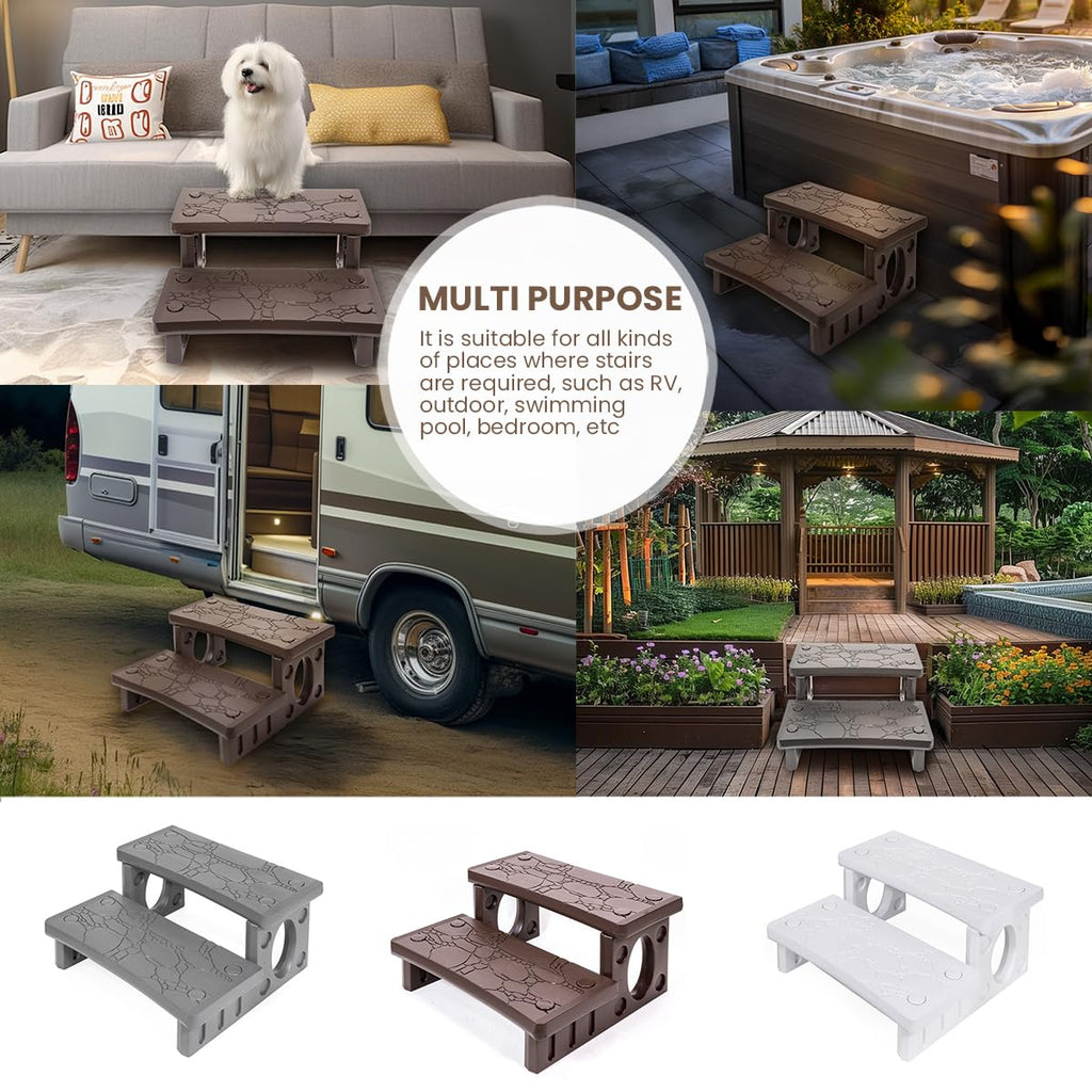 2-Step Spa Hot Tub Pool Deck Steps Y745