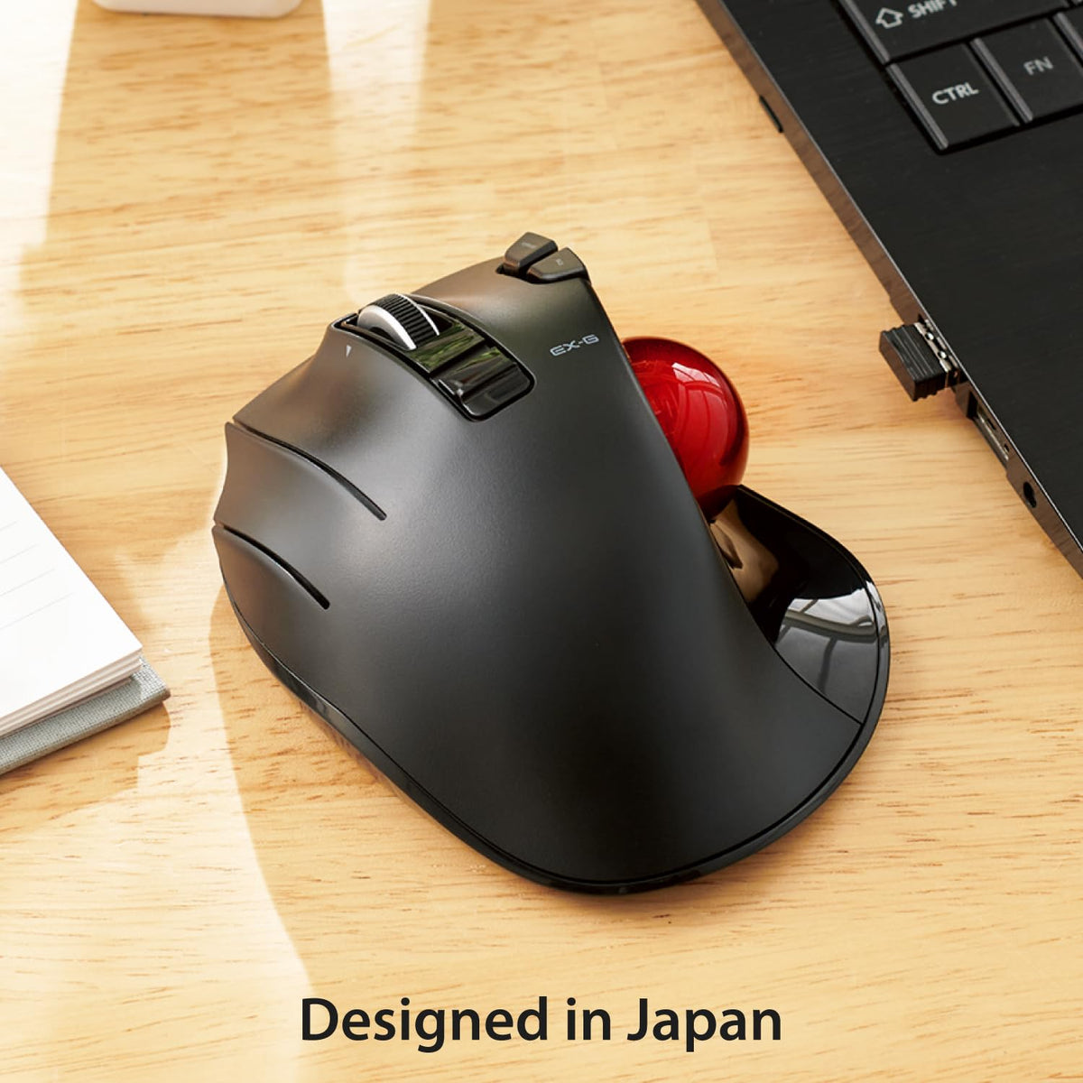 Wireless Left Handed Thumb Control Trackball Mouse Y477911