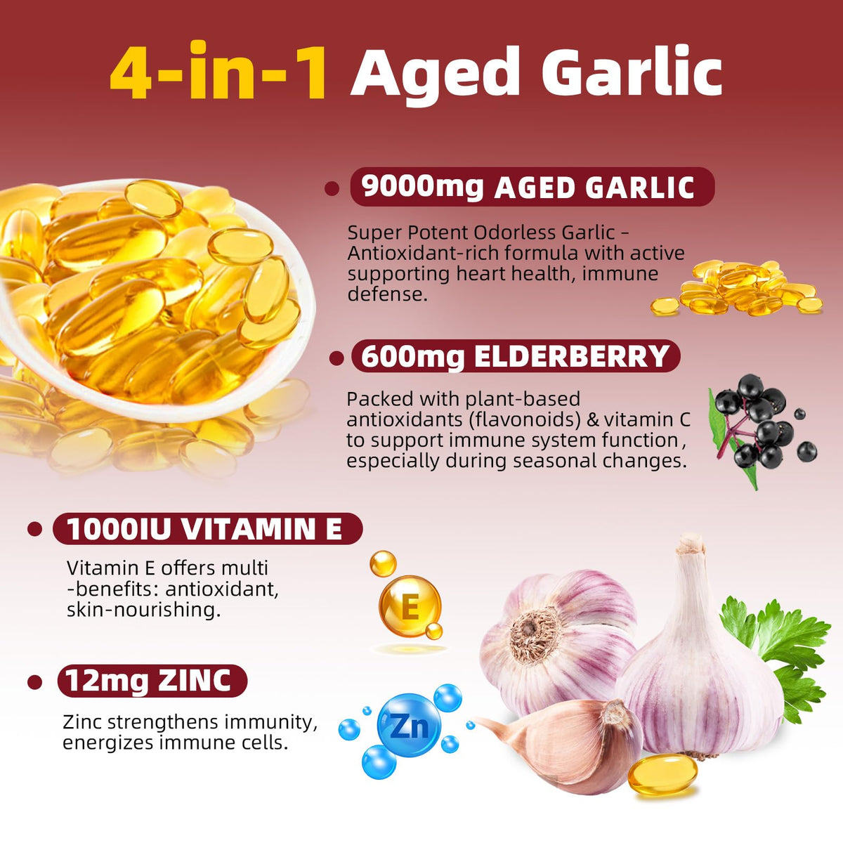 Aged Garlic Extract Vegetarian Softgels Q411