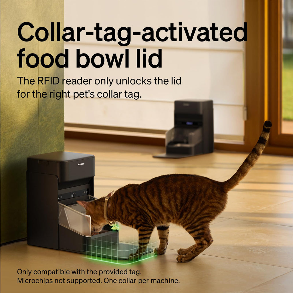 RFID Automatic Cat Feeders for 2 Cats J7264