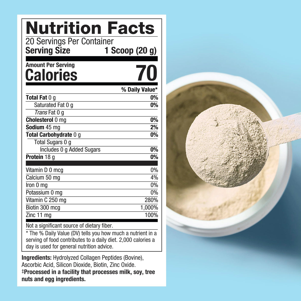 Collagen Powder Unflavored 20 Servings X428131
