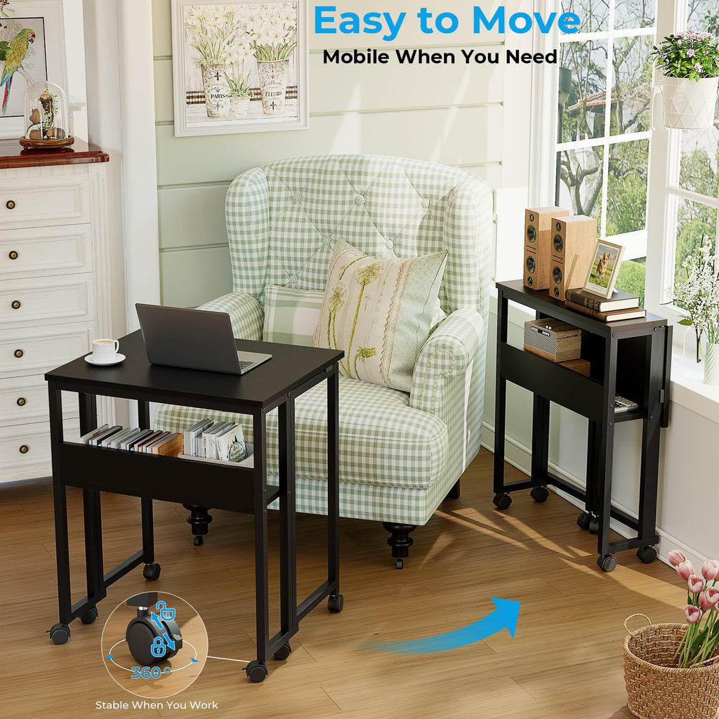 Folding Desk with Wheels F204779
