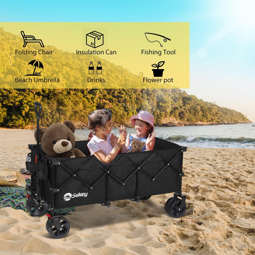 300L Extended Collapsible Wagon, 660 lb Capacity C682
