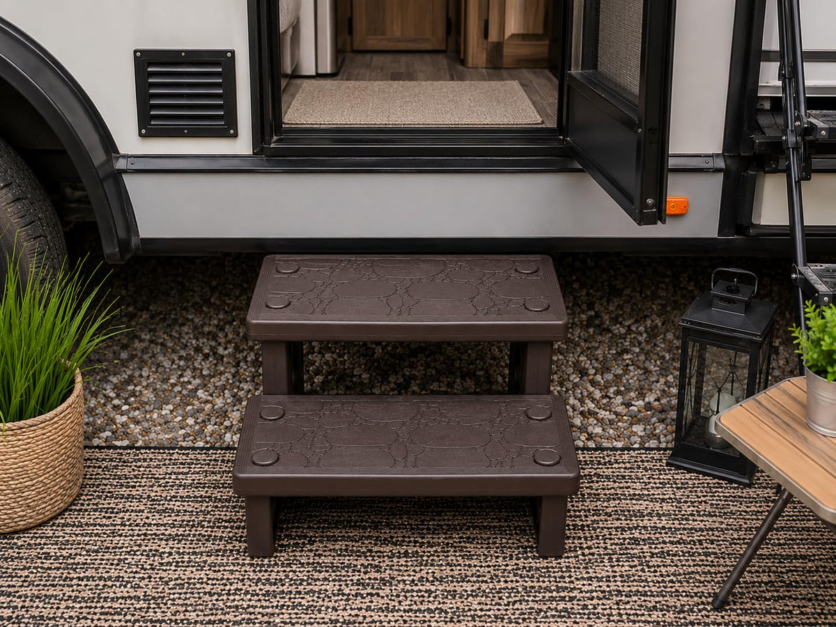 2-Step Spa Hot Tub Pool Deck Steps Y745