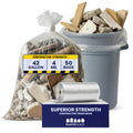 42 Gallon Clear Heavy Duty Trash Bags 4.0 Mil 50 Case M674452