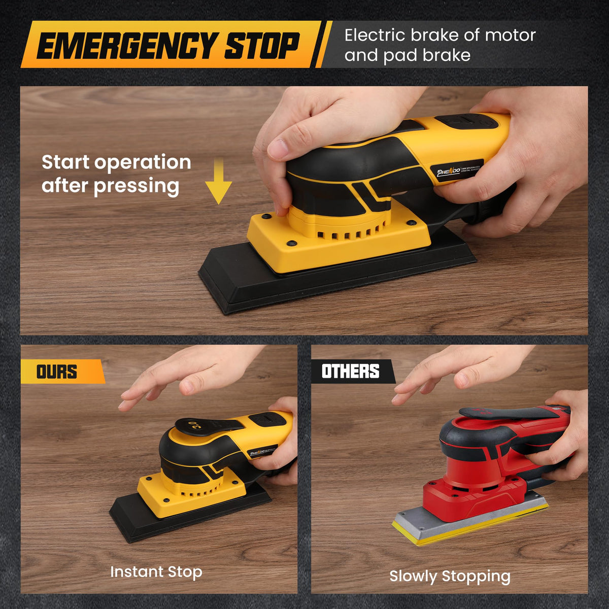 350W 3A Electric Random Orbital Sander T9630