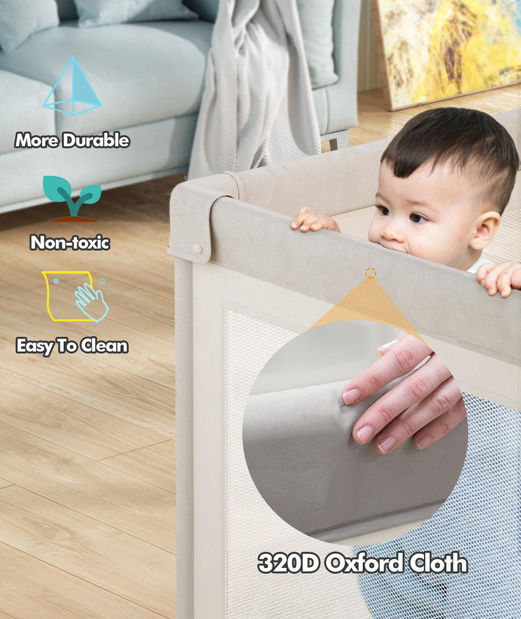 Grey Baby Playpen with Mat T322
