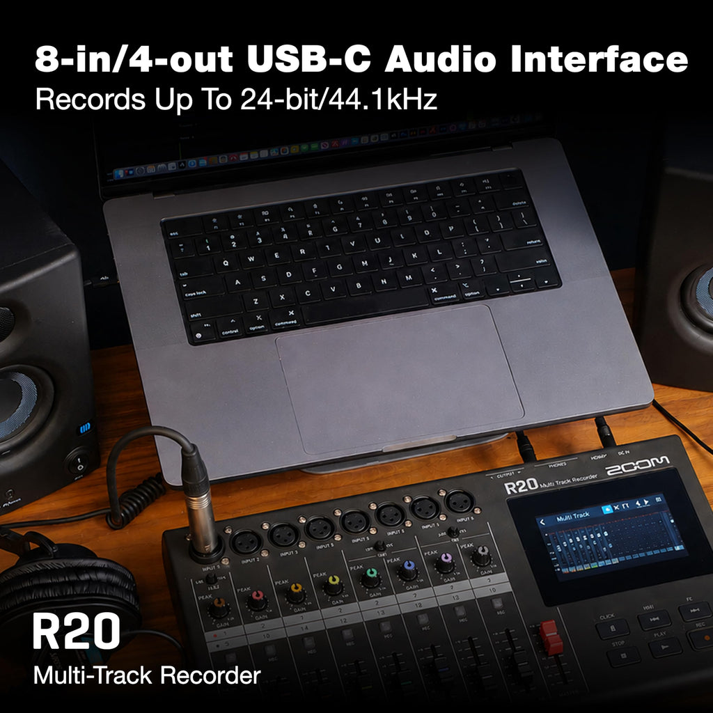 16 Tracks 6 XLR Inputs Tabletop Recorder R457