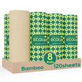 Bamboo Paper Towels, 8 Rolls, 2 Ply 120 Sheets X984