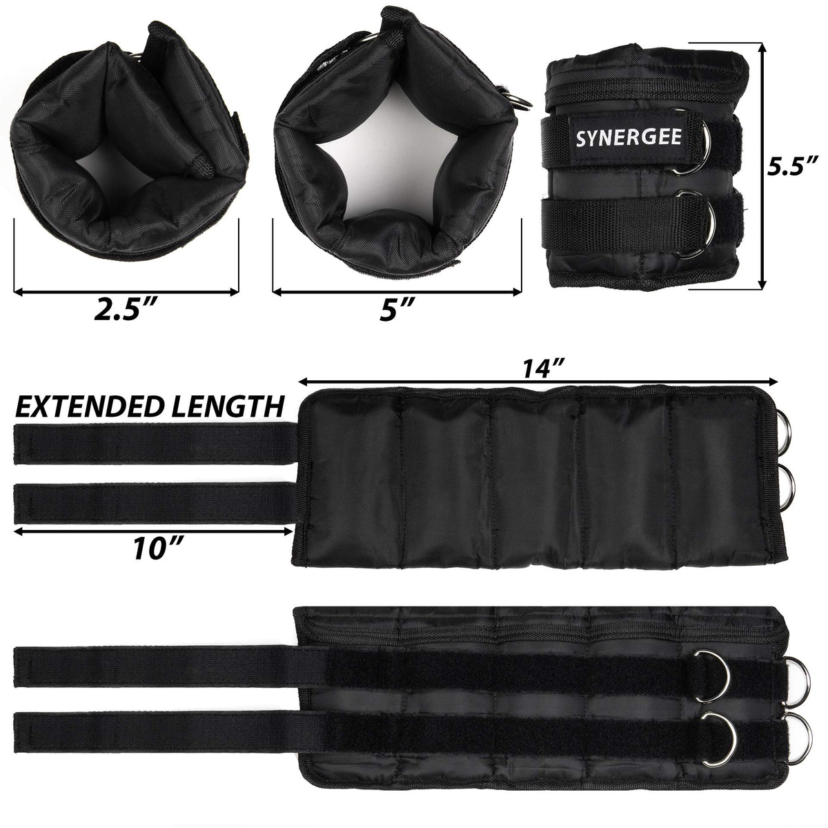 Adjustable Ankle/Wrist Weights Set of 2 V599