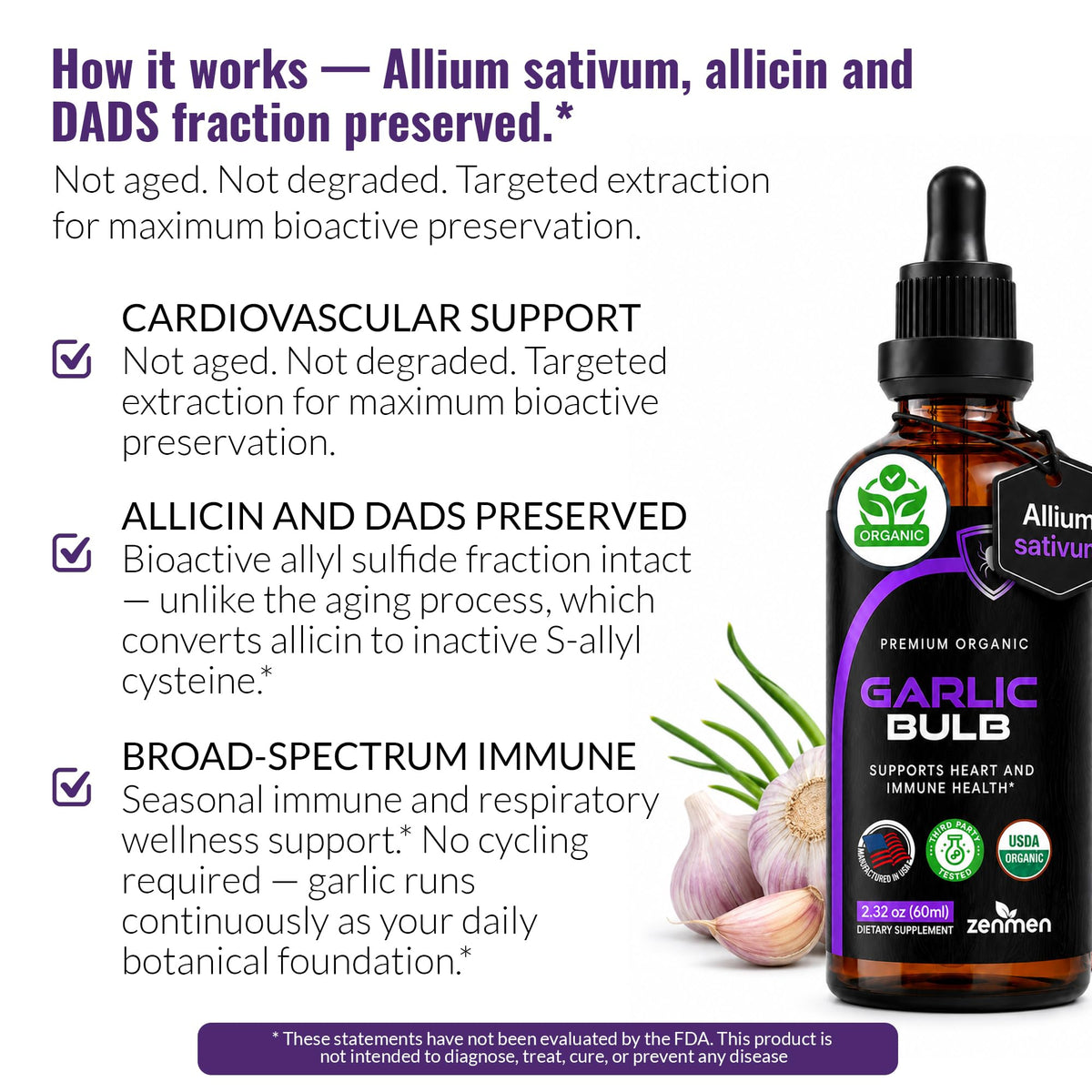 Organic Odorless Garlic Supplements S23093