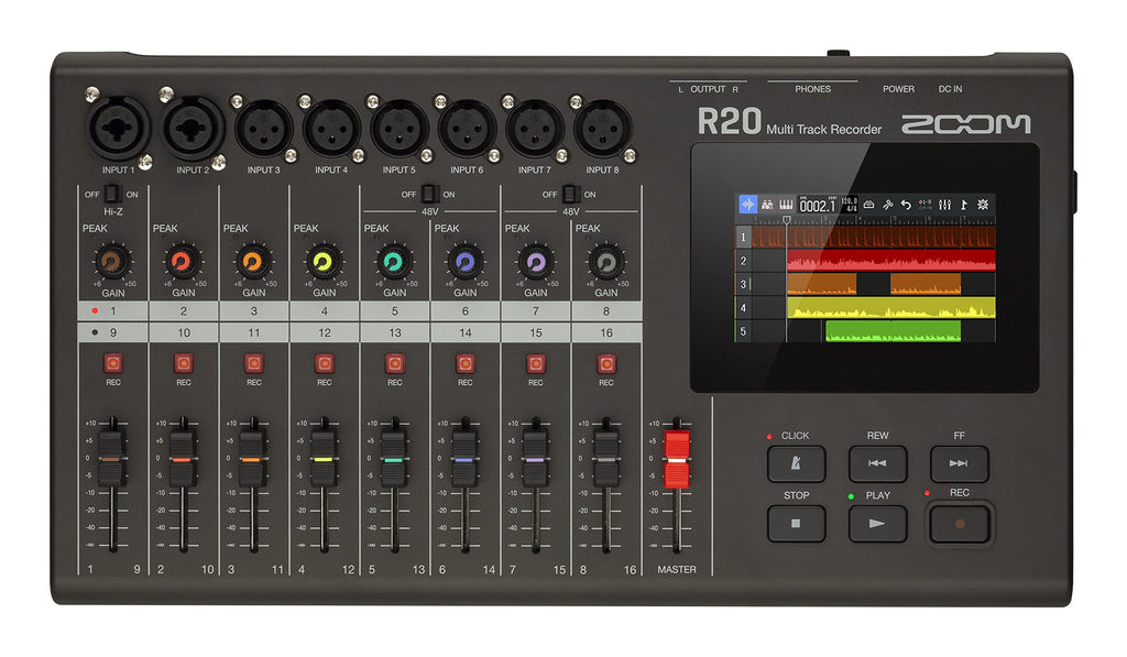 16 Tracks 6 XLR Inputs Tabletop Recorder R457