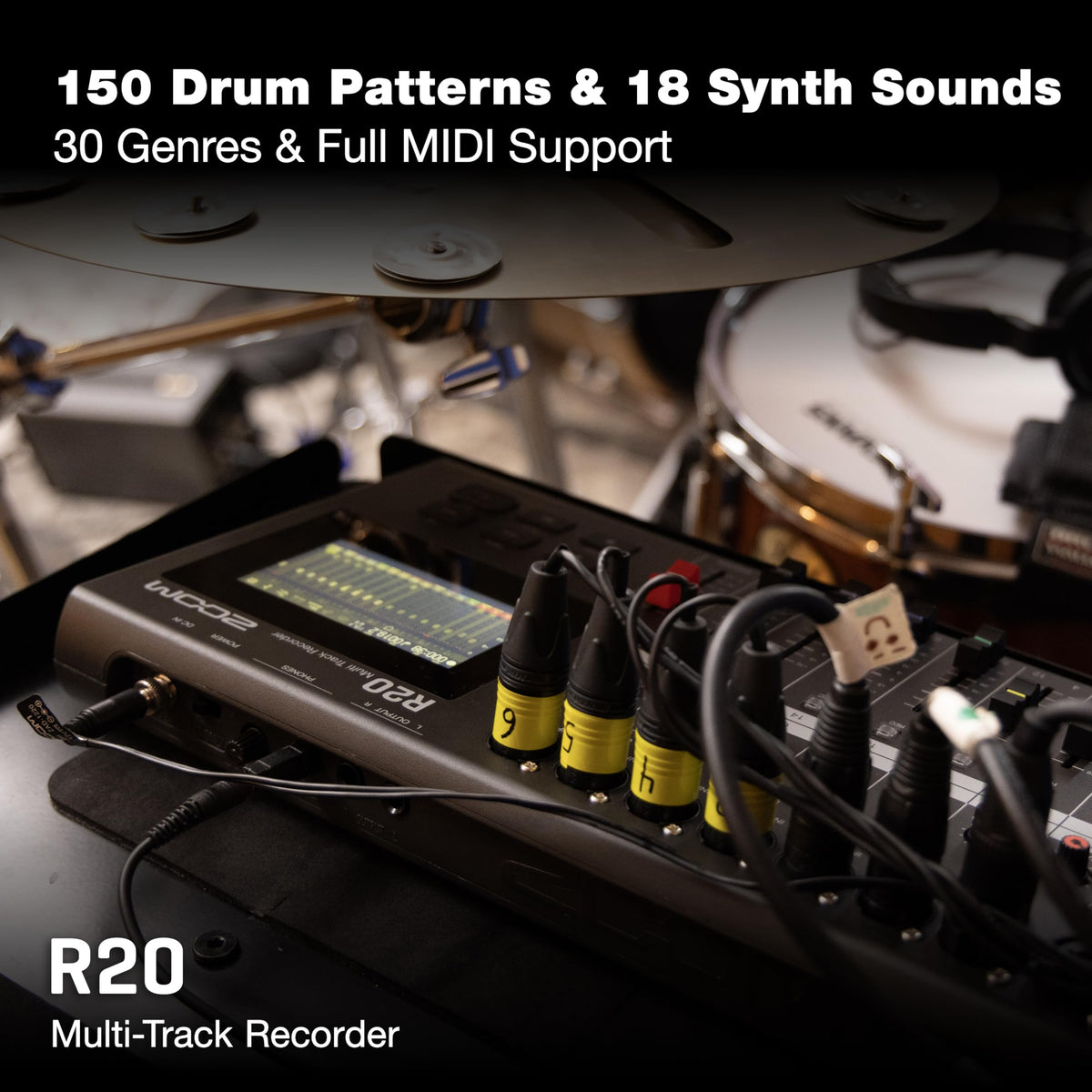 16 Tracks 6 XLR Inputs Tabletop Recorder R457
