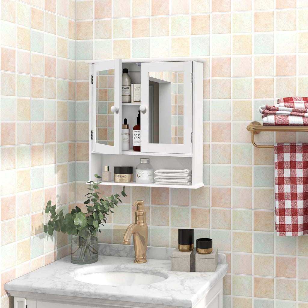 Medicine Cabinet with Mirror 2 Doors H749425