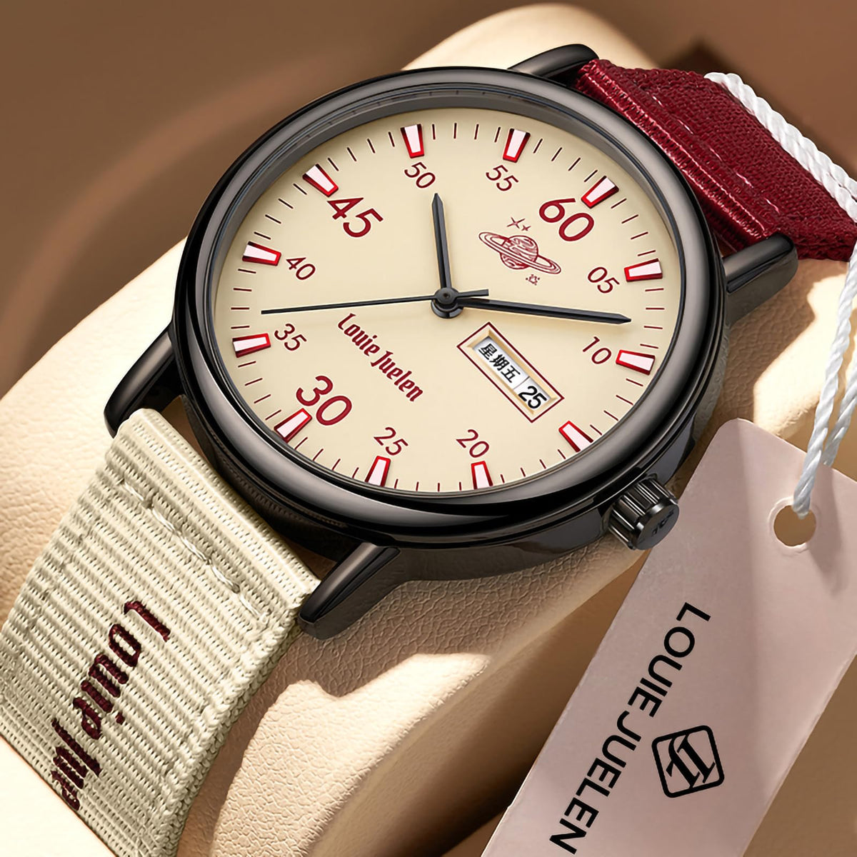 40mm Stainless Steel Analog Quartz Watch A820