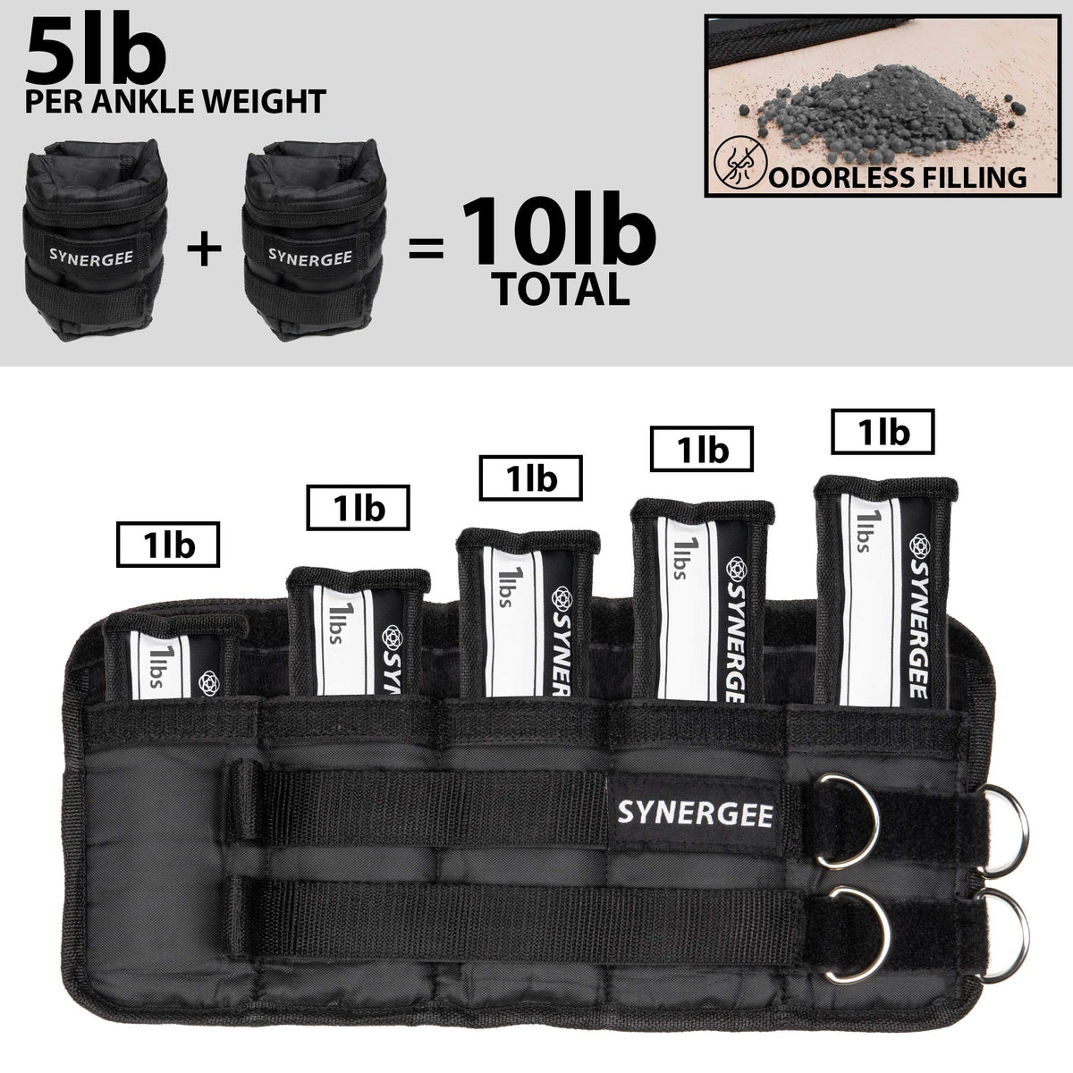 Adjustable Ankle/Wrist Weights Set of 2 V599