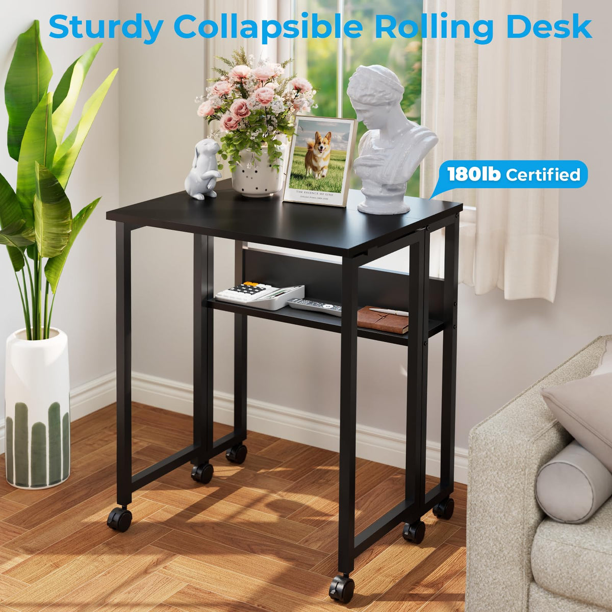 Folding Desk with Wheels F204779
