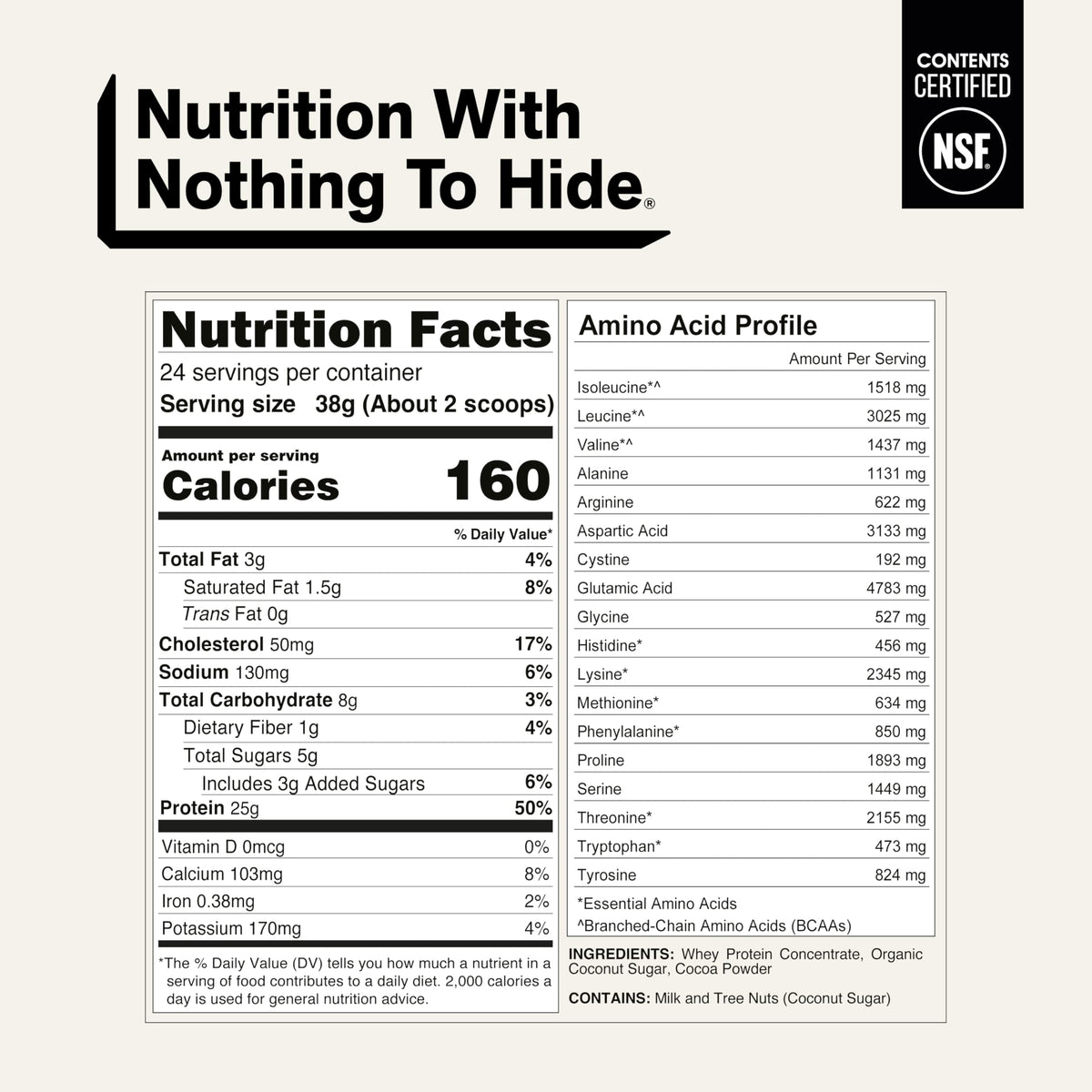 Chocolate Grass Fed Whey Protein Powder R6477