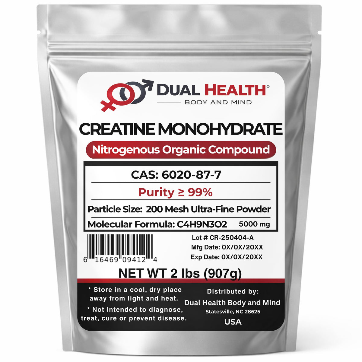 Pure Micronized Creatine Monohydrate Powder 2 lbs X3098