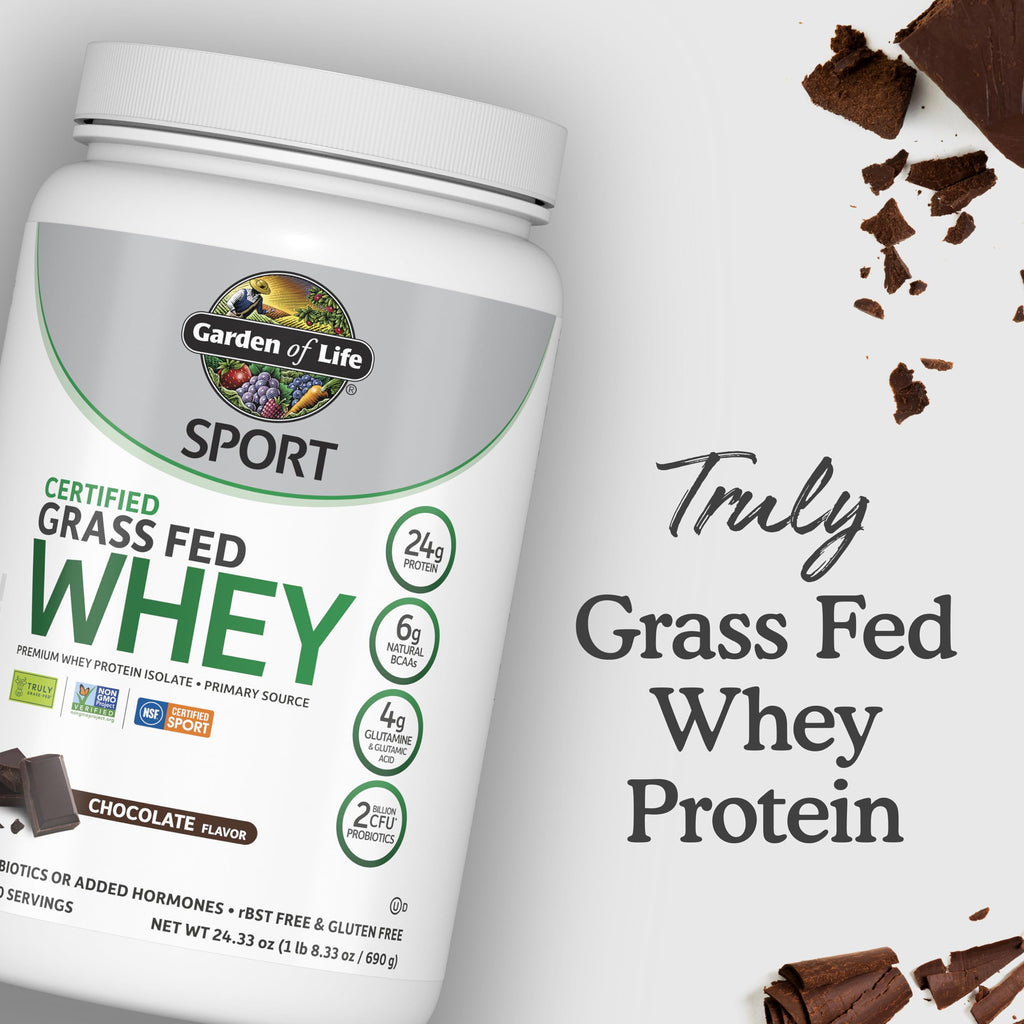 Grass Fed Whey Protein Powder, Chocolate, 20 Servings R83293