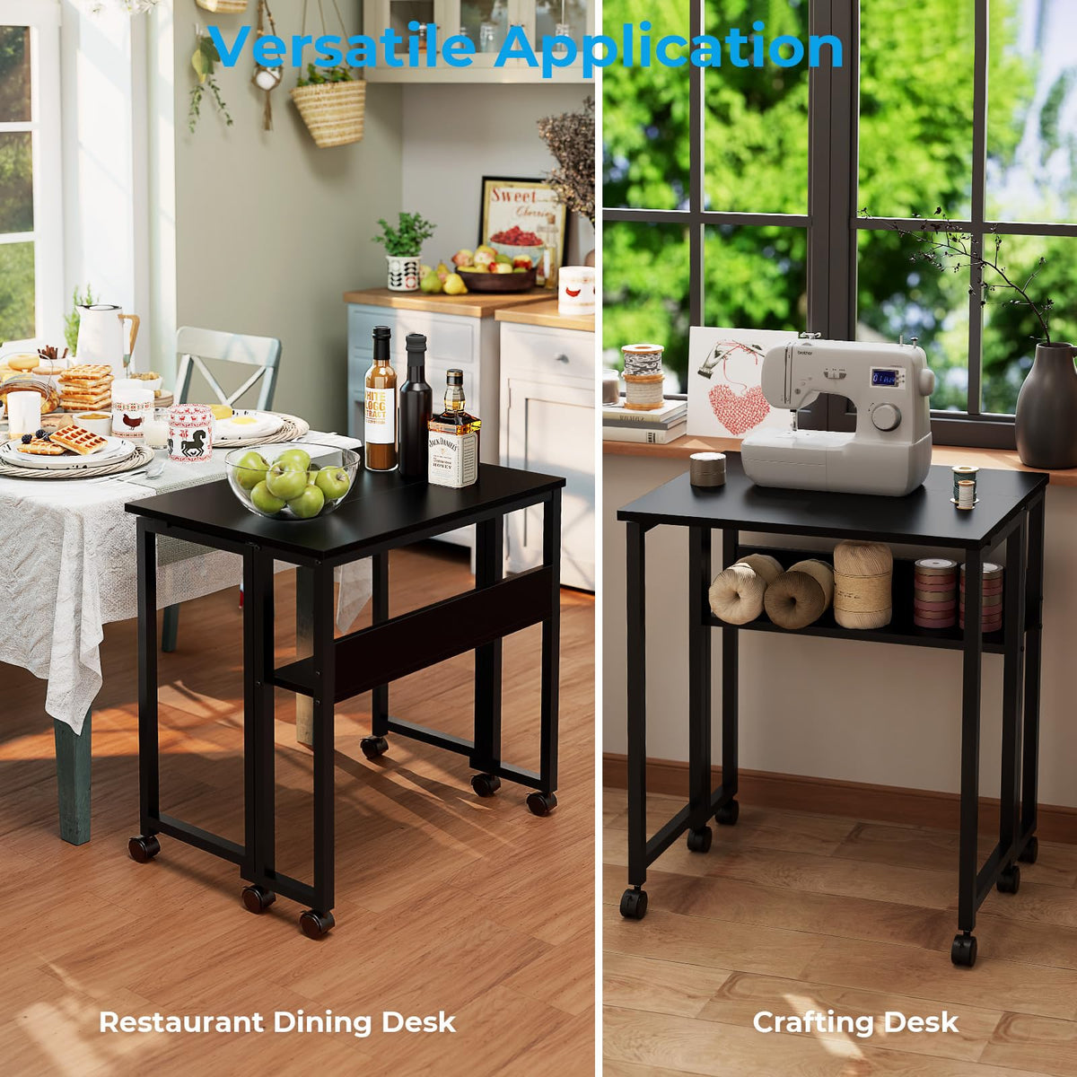 Folding Desk with Wheels F204779