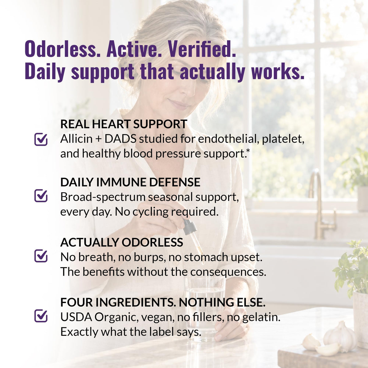 Organic Odorless Garlic Supplements S23093