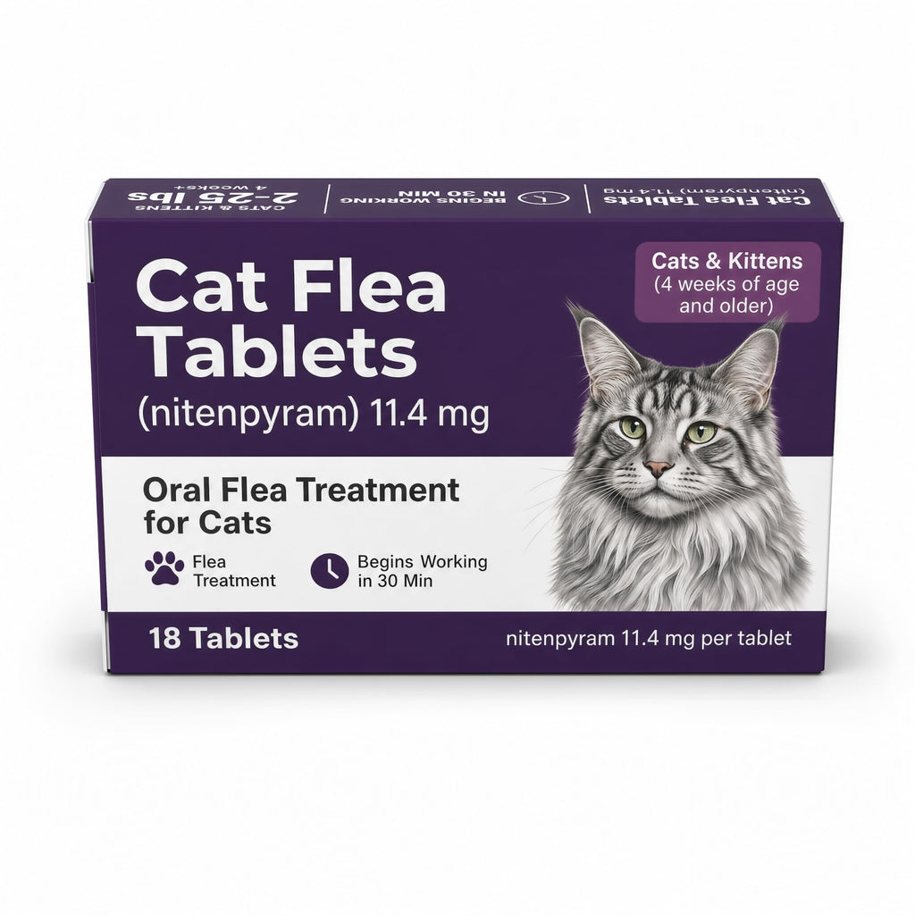 Flea Treatment Tablets 11.4 mg 18 Count H3966