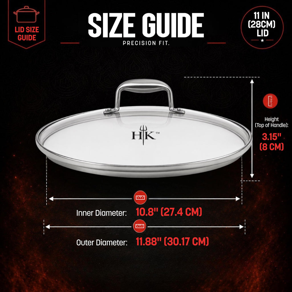 11-Inch Tempered Glass Lid G784