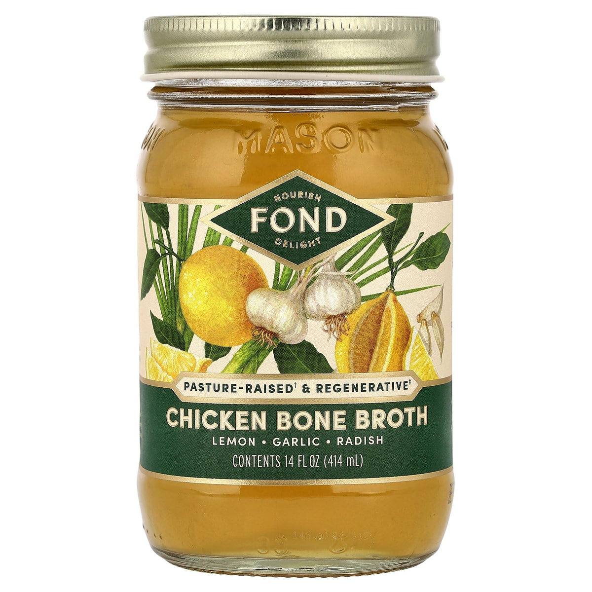 Chicken Bone Broth Lemon & Garlic 14 fl oz P175367