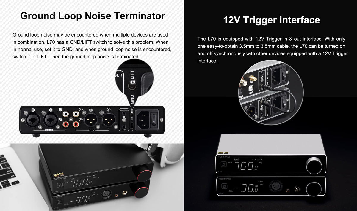Fully Balanced Headphone Amp 7500mW Black I28198