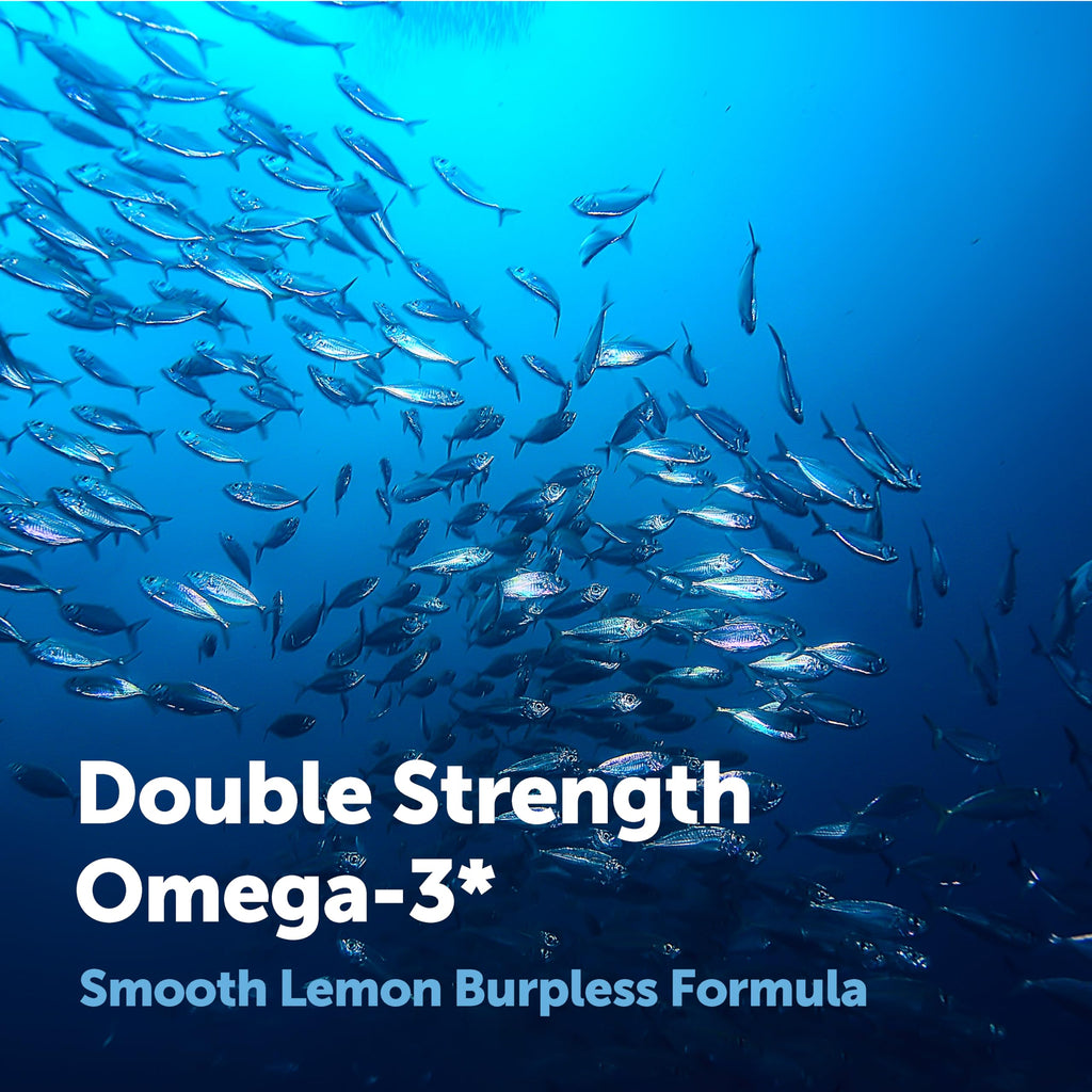 Omega 3 Fish Oil 3,000mg 240 Softgels Lemon Flavored EPA DHA M688109