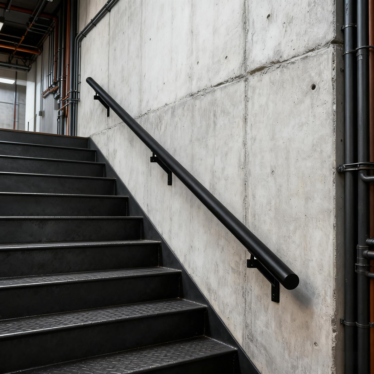 5 FT Aluminum Handrail Kit with Stainless Steel Brackets A8695