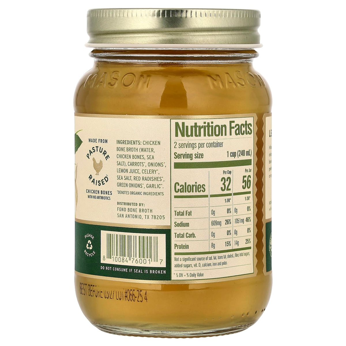 Chicken Bone Broth Lemon & Garlic 14 fl oz P175367