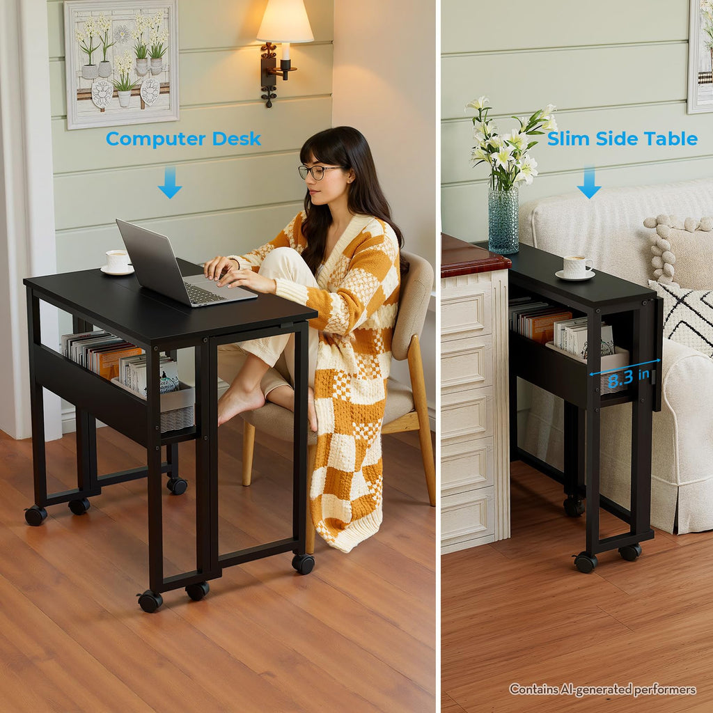 Folding Desk with Wheels F204779