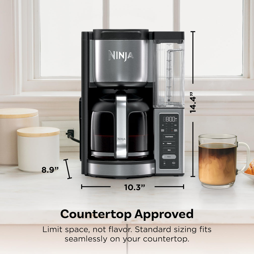 14 Cup Glass Carafe Stainless Steel Coffee Maker H1839