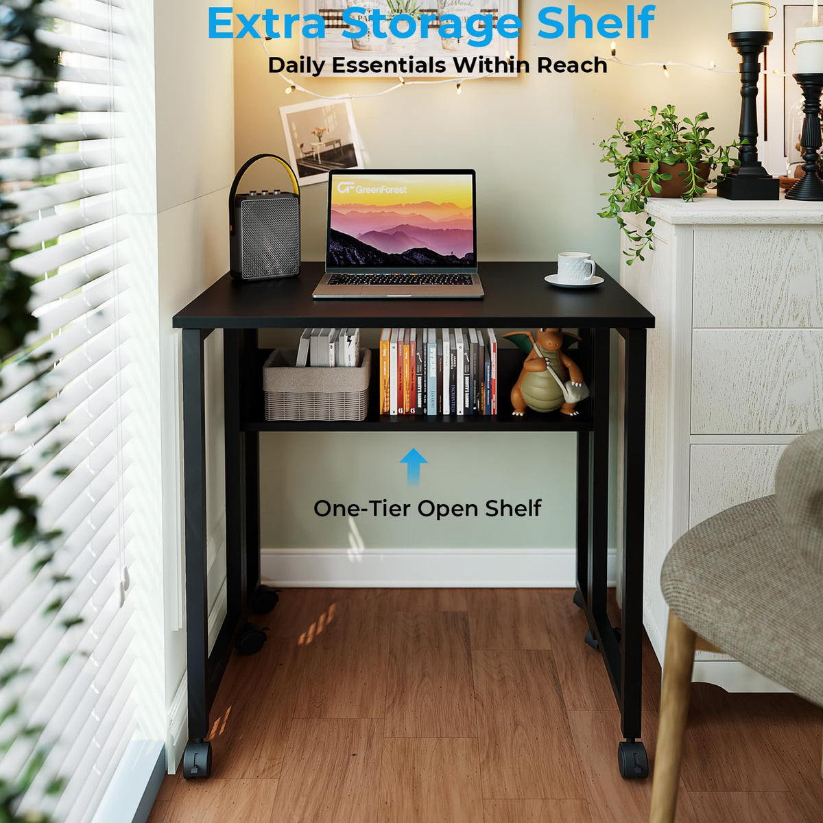 Folding Desk with Wheels F204779