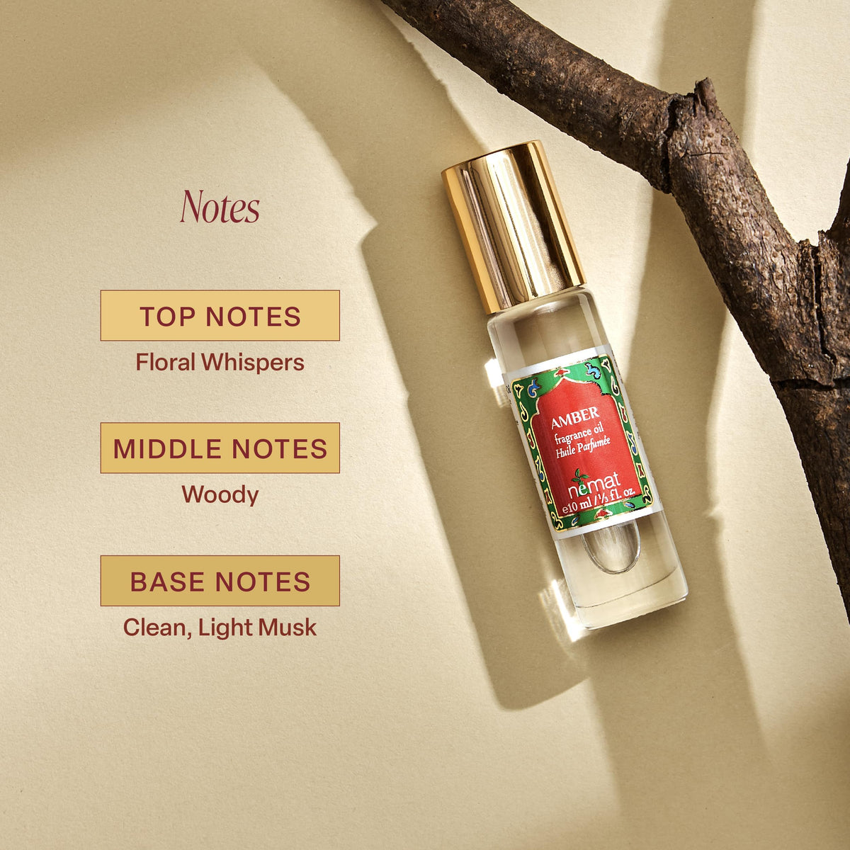 Amber Perfume Oil Roll-On 10 ml H740707